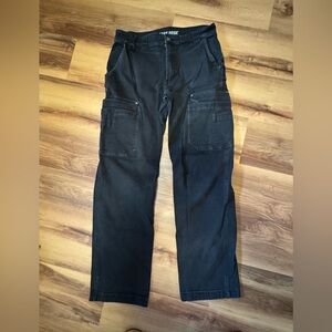 Duluth Trading Co Flex Fire Hose Black Cargo Work Pants